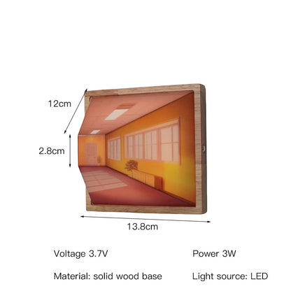 3D Effect Modern Wall Lamp for Living Rooms