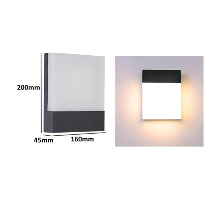 Contemporary Outdoor LED Wall Lantern 18W
