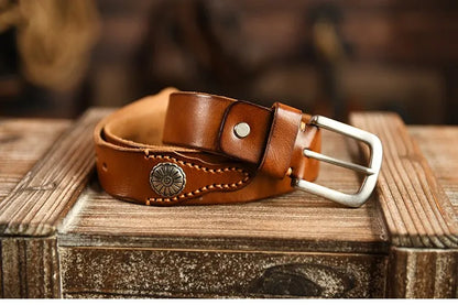 Leather Traditional Cowboy Belt