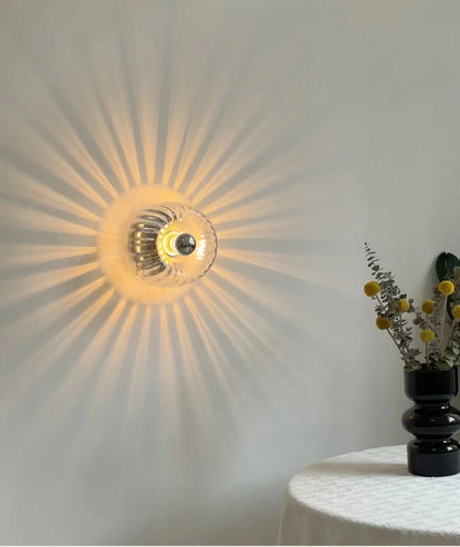Sleek Glass Wall Lamp Modern Minimalist Lighting