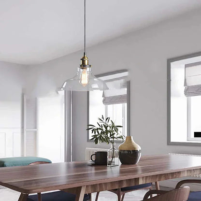 Vintage Glass Drop Light Fixture for Living Rooms