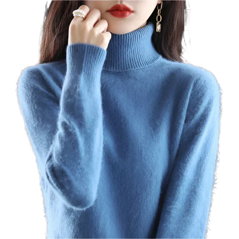 Soft Cashmere Women's Turtleneck Sweater