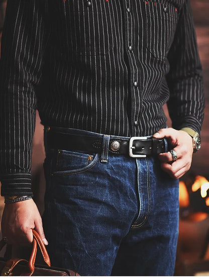 Leather Traditional Cowboy Belt
