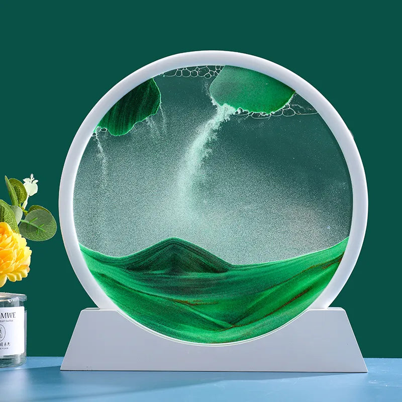 Beautiful Glass Hourglass With Moving Sand Effect