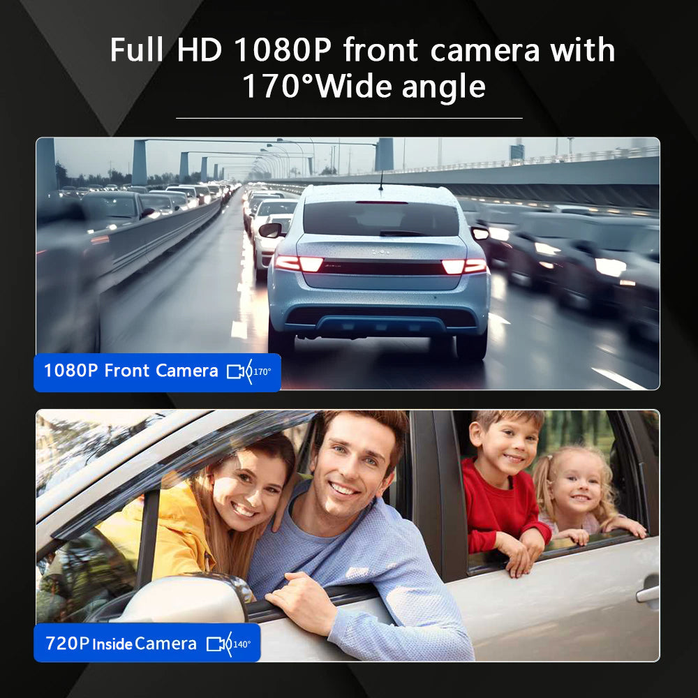 Dual Lens 1080P Car Dashboard Camera