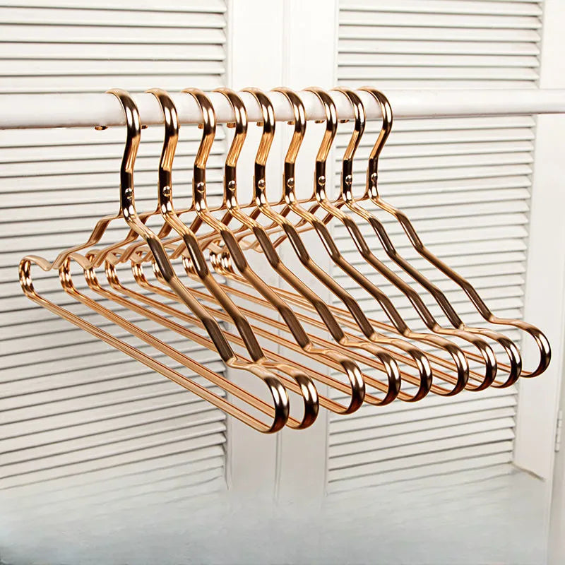 Strong Metal Closet Hangers | Sturdy Space Saving Set