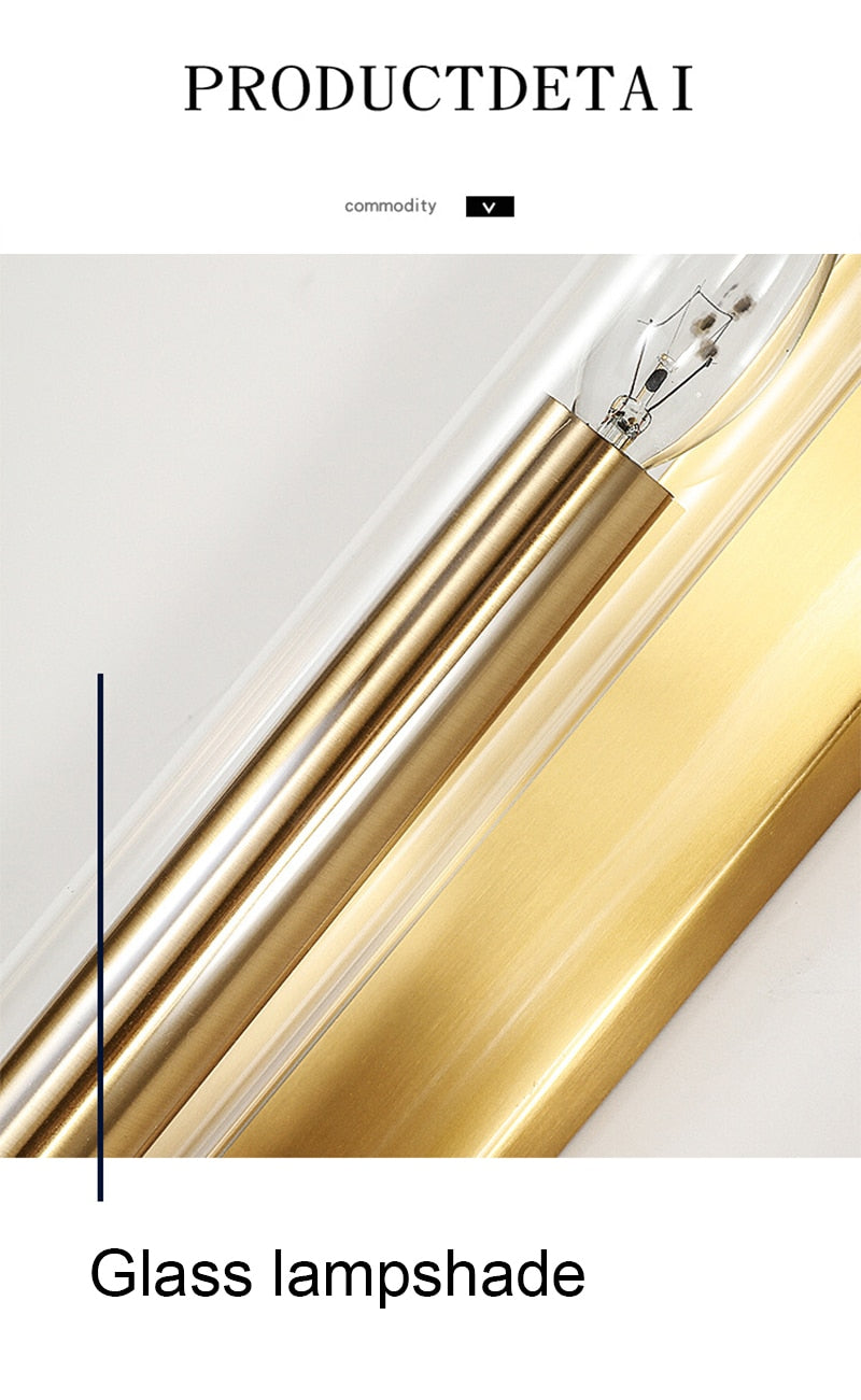 Luxury LED Gold Sconce Light For Home Walls