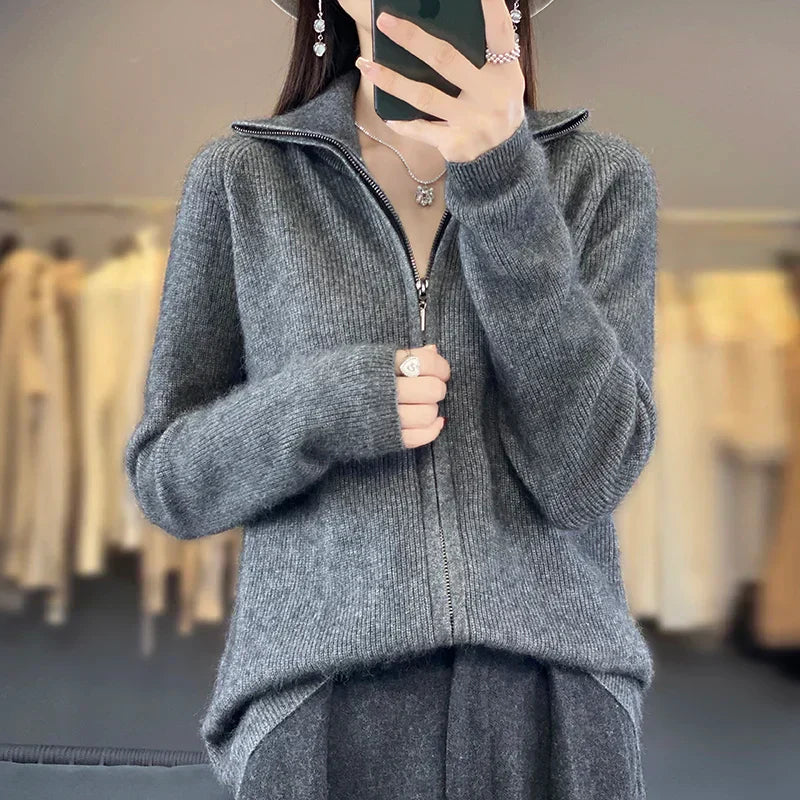 Soft Cashmere Open Cardigan | Relaxed Fit Knit - Lusomart
