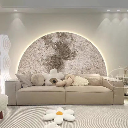 Contemporary Half Moon Outdoor Wall Light Sconce
