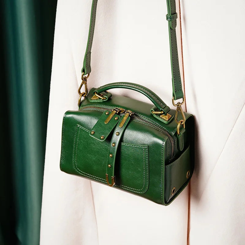 Authentic Leather Crossbody Shoulder Bag