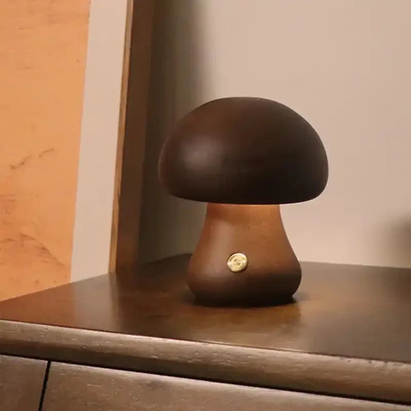 Soft Glow Mushroom LED Table Lamp with Dimmer