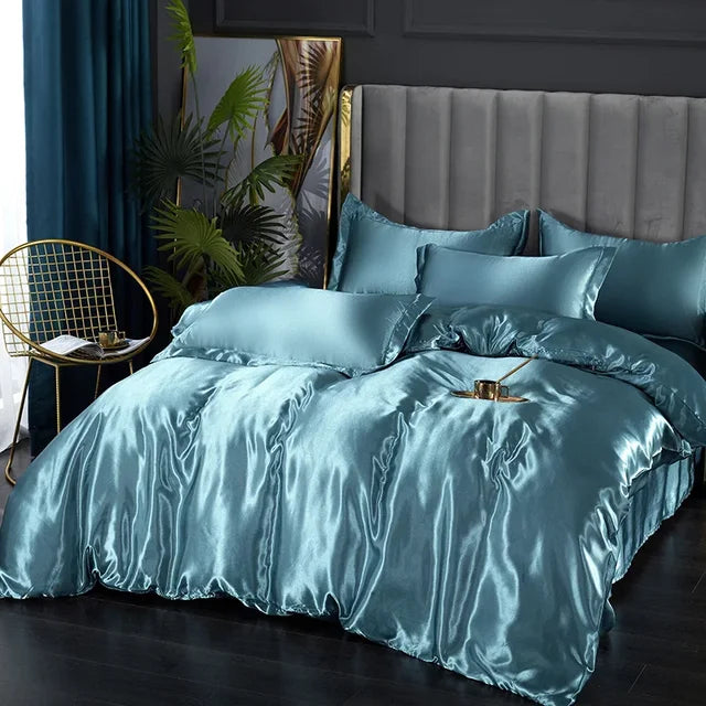 Soft Silk Bedding Set - Lusomart