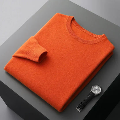 Premium Men's Merino Wool Crew Sweater