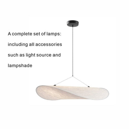 Luxury Silk Pendant LED Chandelier With Soft White Glow