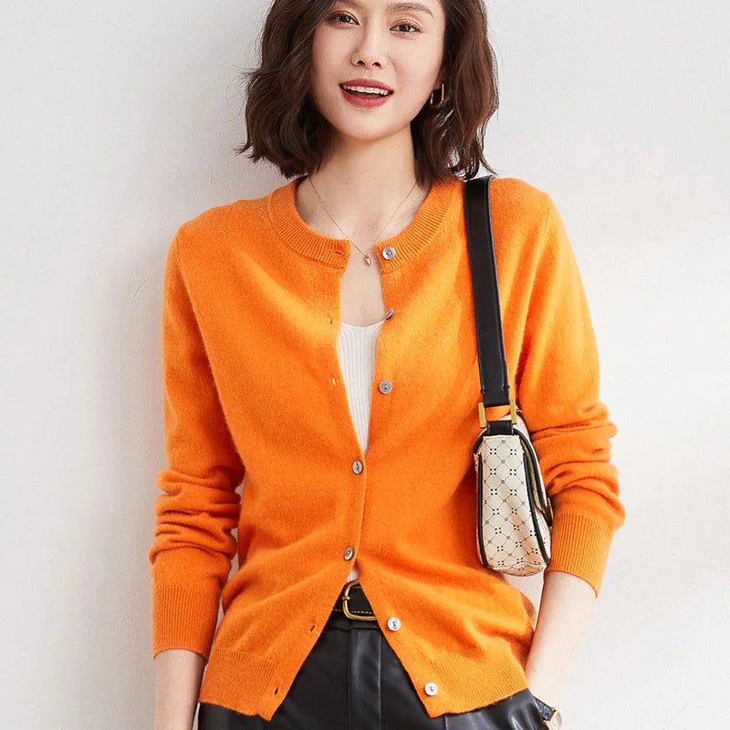 Cozy Cashmere Open Front Cardigan for Women