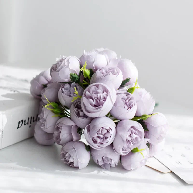 Beautiful Floral Peony Arrangement with 27 Soft Blooms