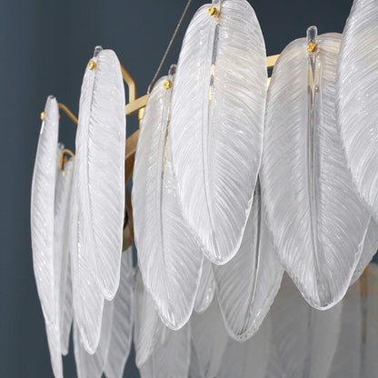 Luxury Feather Crystal Chandelier