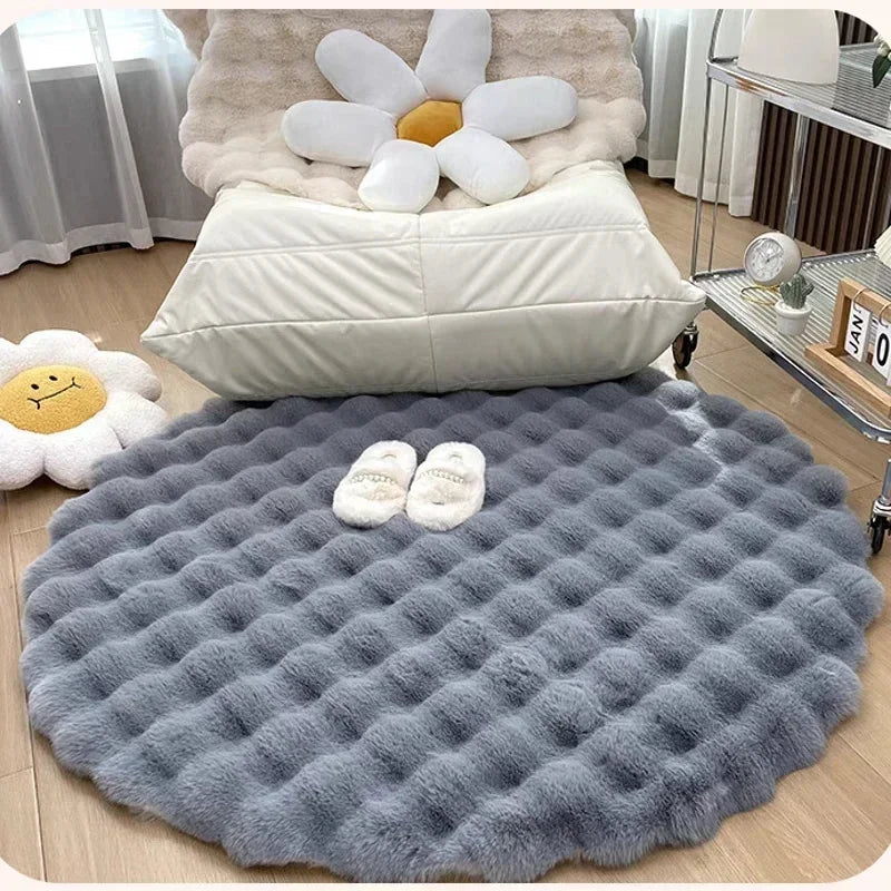 Soft Circular Rug in Scandinavian Design