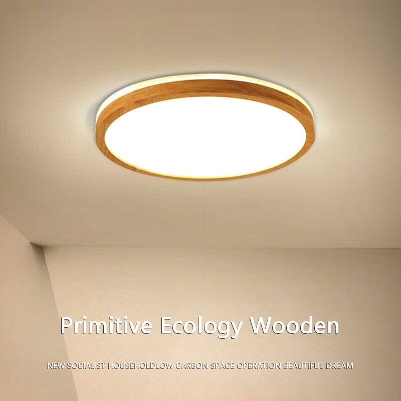 Rustic Timber Table Lamp