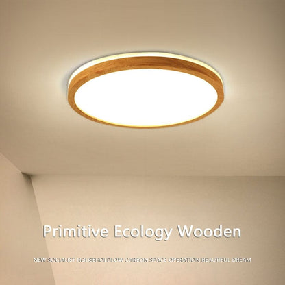 Rustic Timber Table Lamp