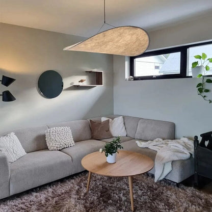 Luxury Silk Pendant LED Chandelier With Soft White Glow