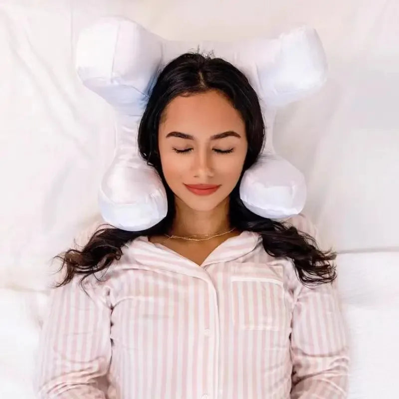 Soft Plush Face Pillow with Smooth Satin Cover