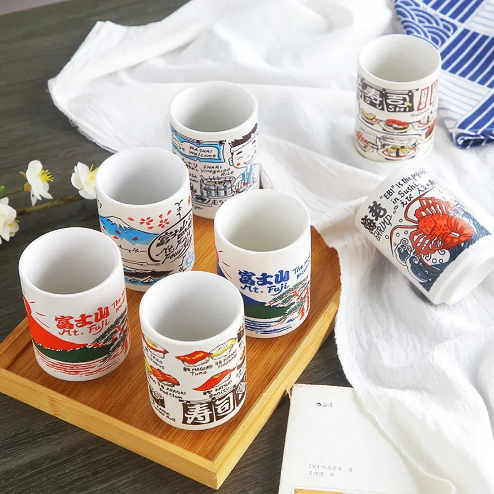 Traditional Japanese Ceramic Tea Cups