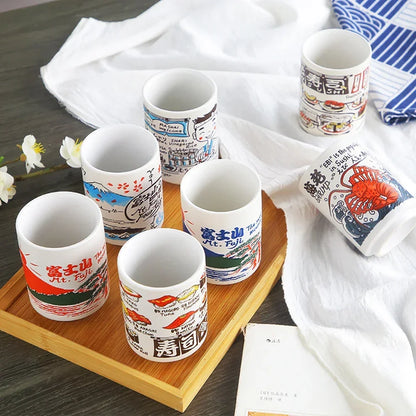 Traditional Japanese Ceramic Tea Cups