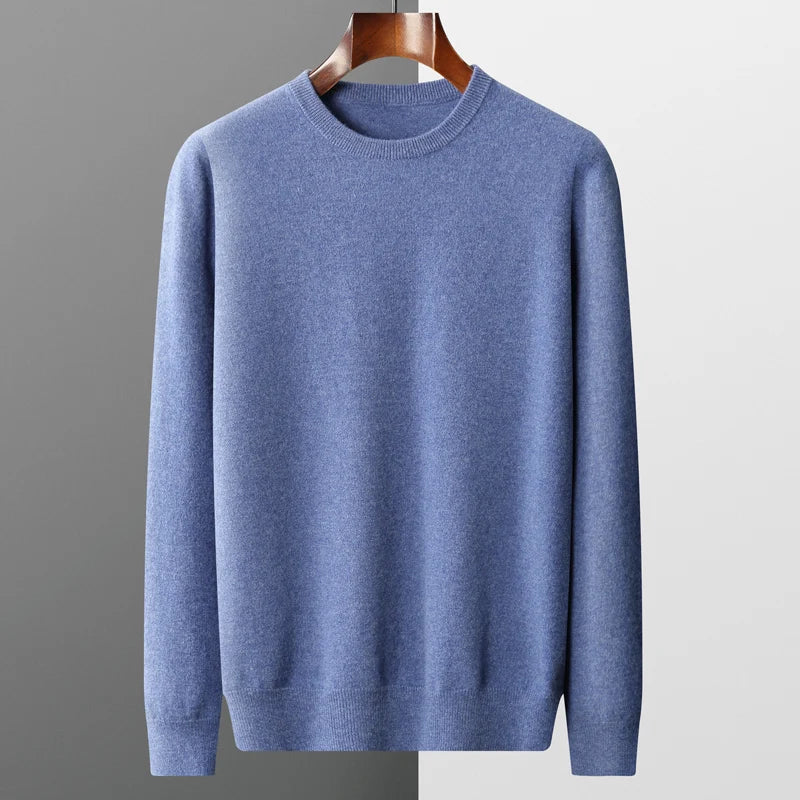 Premium Men's Merino Wool Crew Sweater