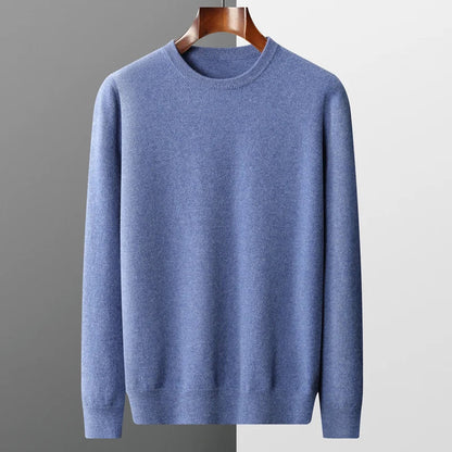 Premium Men's Merino Wool Crew Sweater