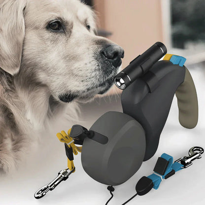 Dual Dog Retractable Walking Leash 360° Spin - Lusomart