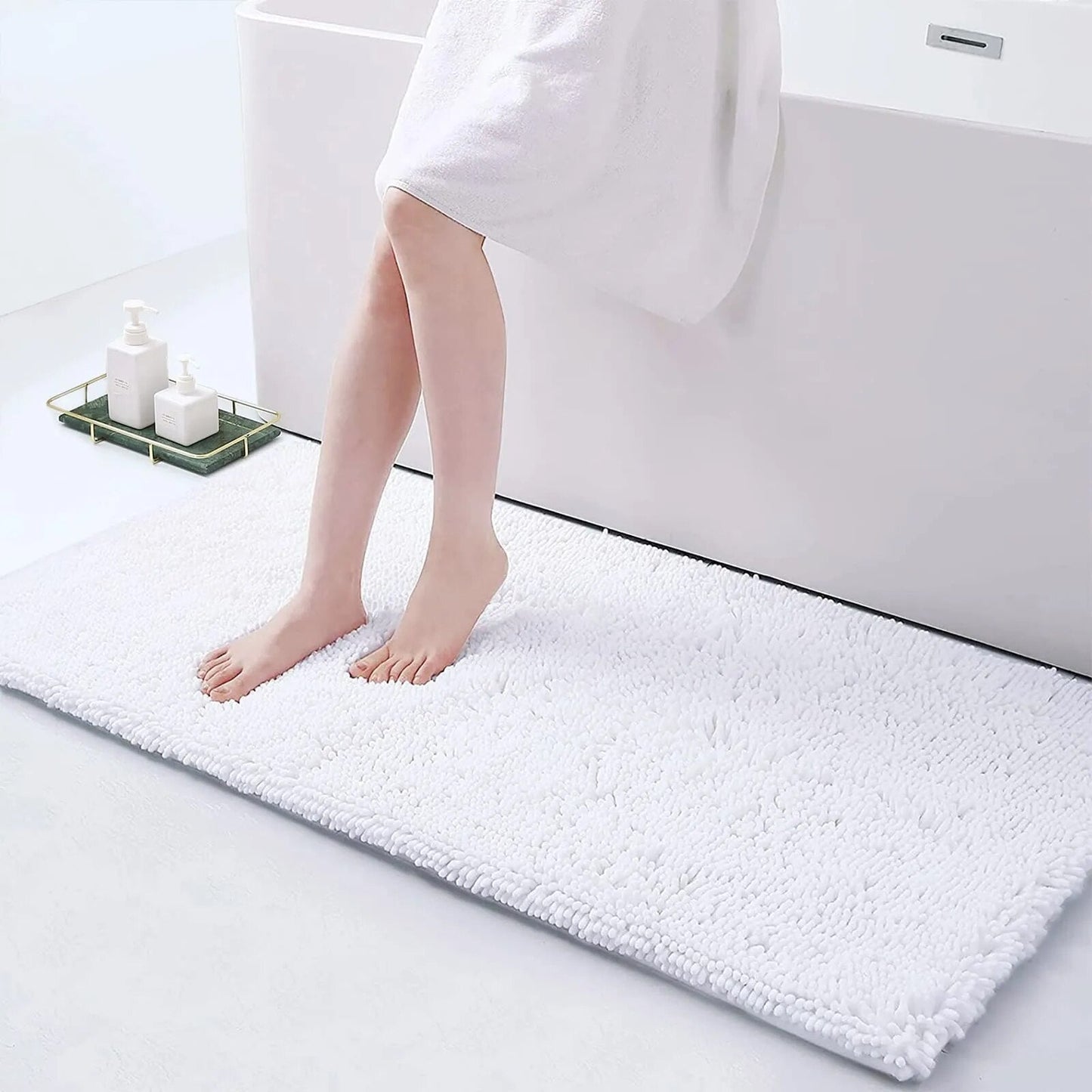 GripSoft Anti Slip Luxury Bathroom Floor Mat
