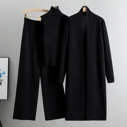Comfy Women's 3 Piece Loungewear Set Top And Pants