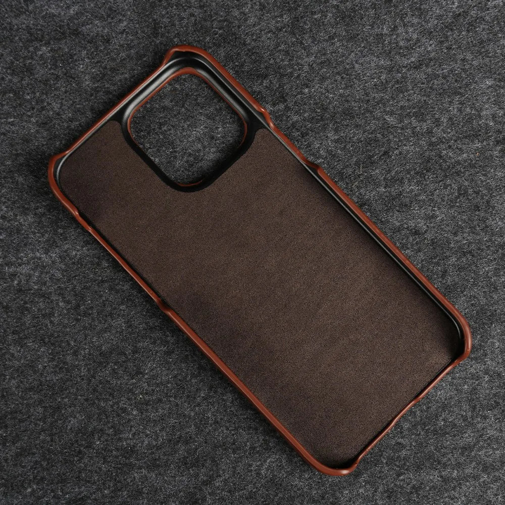 Premium Real Leather iPhone Cover Handcrafted Cowhide