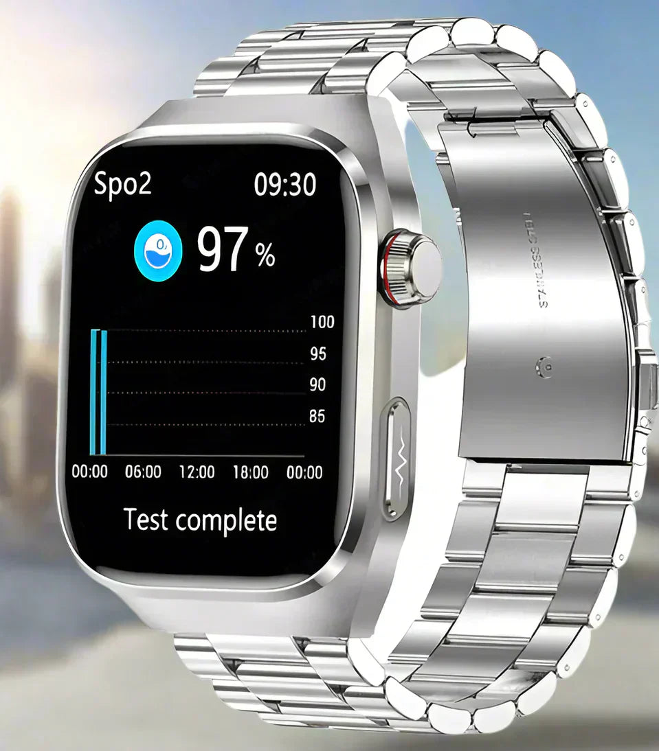 Smart Bluetooth Health Tracker Watch with ECG Monitor