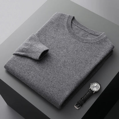 Premium Men's Merino Wool Crew Sweater
