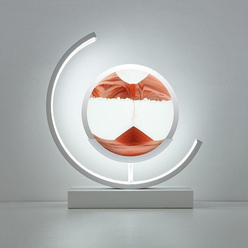 Calming Desert Scene Table Lamp With Moving Sand Design