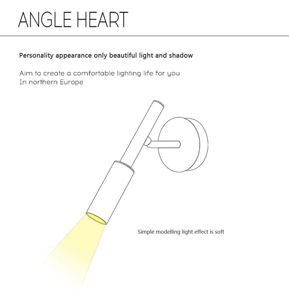 Flexible Black Adjustable Wall Reading Lamp