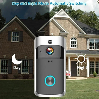 Wireless HD Doorbell Camera with Night Vision and Audio