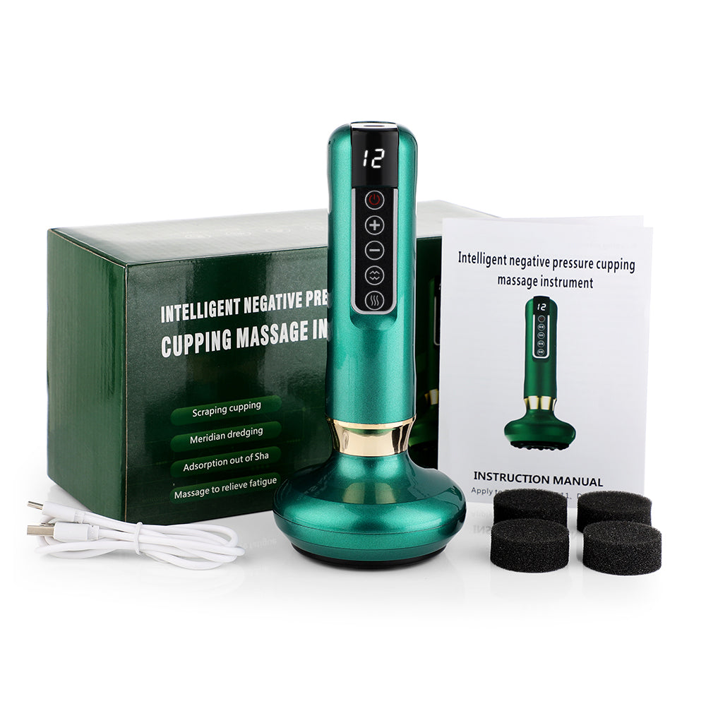 Pro Massage Cup with Suction and Scraping Tool