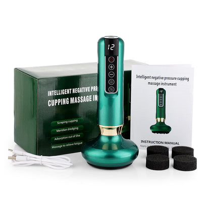 Pro Massage Cup with Suction and Scraping Tool
