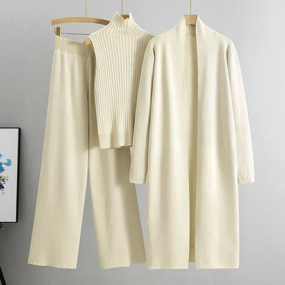 Comfy Women's 3 Piece Loungewear Set Top And Pants