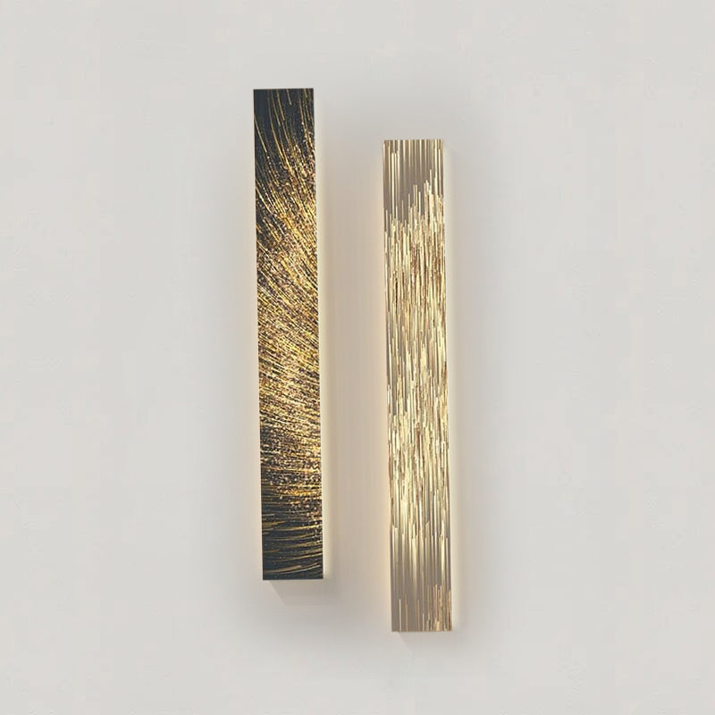 Rustic Fabric Panel Wall Light
