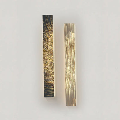 Rustic Fabric Panel Wall Light