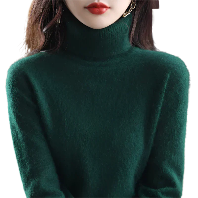 Soft Cashmere Women's Turtleneck Sweater