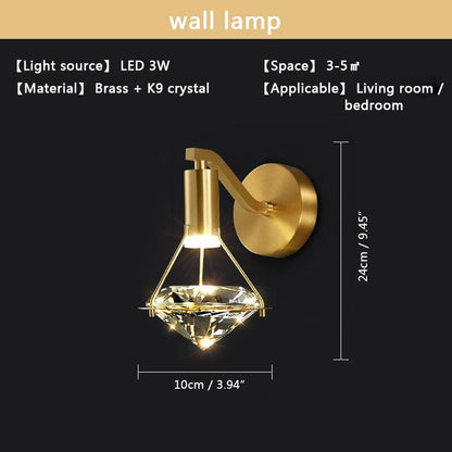 Luxury Crystal Wall Lamp