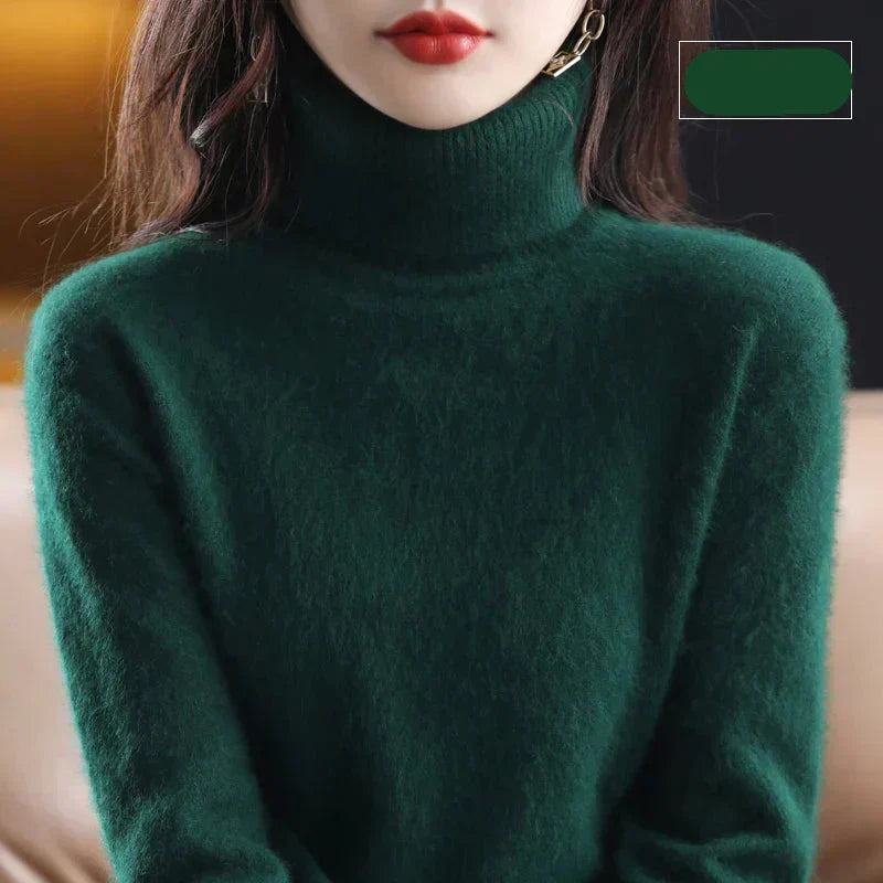 Luxurious Pure Cashmere Crew Neck Winter Sweater