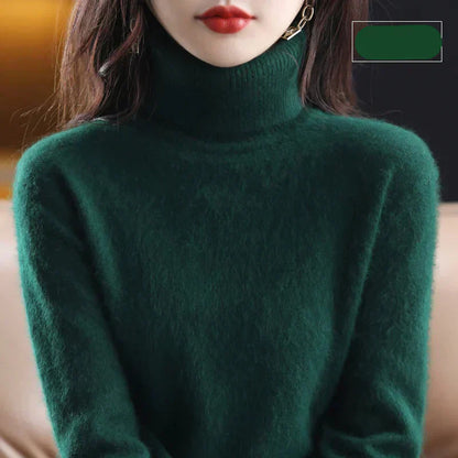 Luxurious Pure Cashmere Crew Neck Winter Sweater