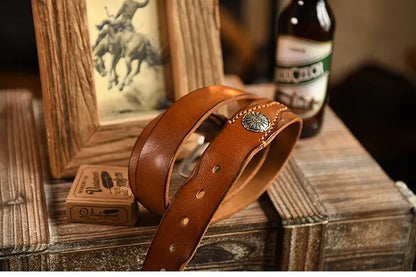 Leather Traditional Cowboy Belt