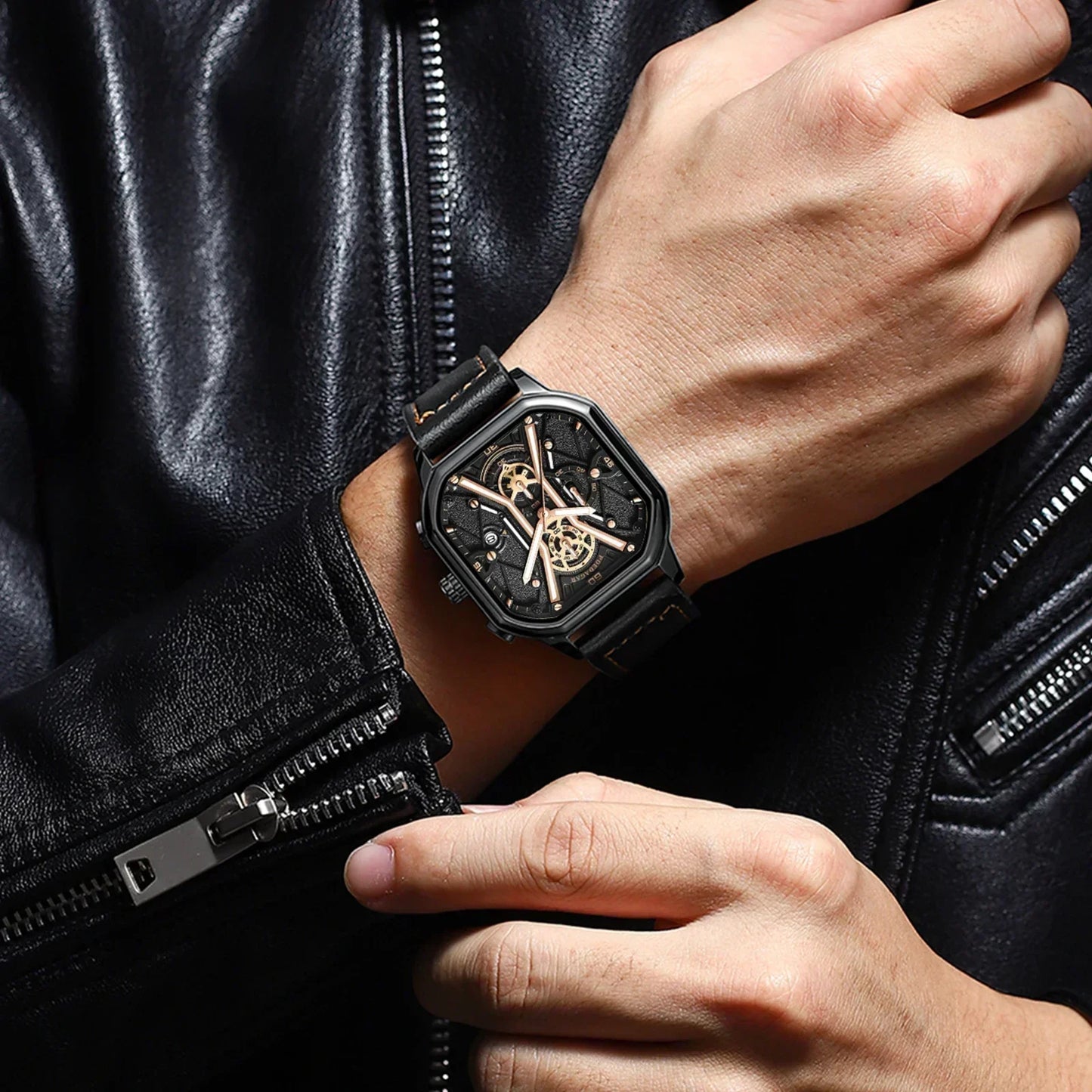 Stylish Men's Skull Watch